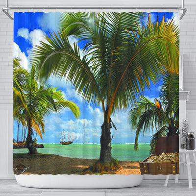 Palms Shower Curtain - Carbone's Marketplace