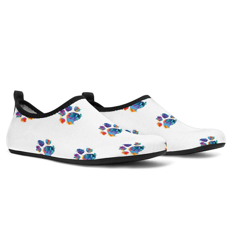 Paw Prints Aqua Shoes - Carbone&