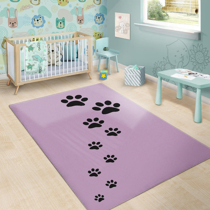 Paw Prints Area Rug - Carbone&