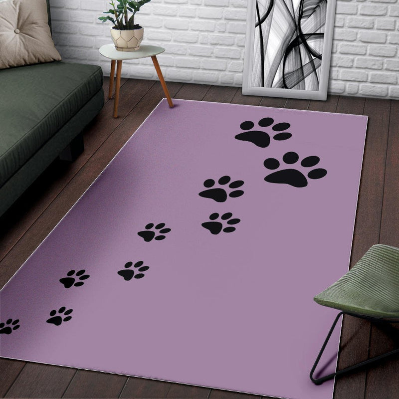 Paw Prints Area Rug - Carbone&