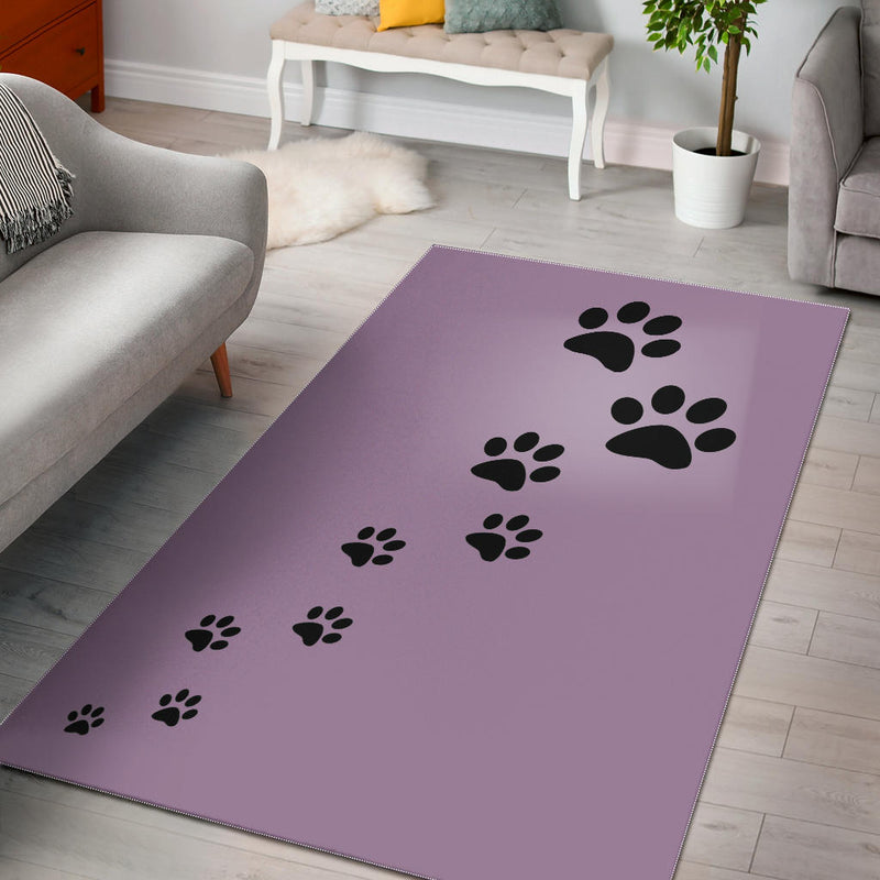 Paw Prints Area Rug - Carbone&