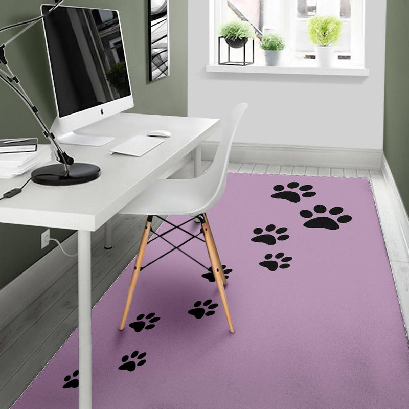 Paw Prints Area Rug - Carbone&