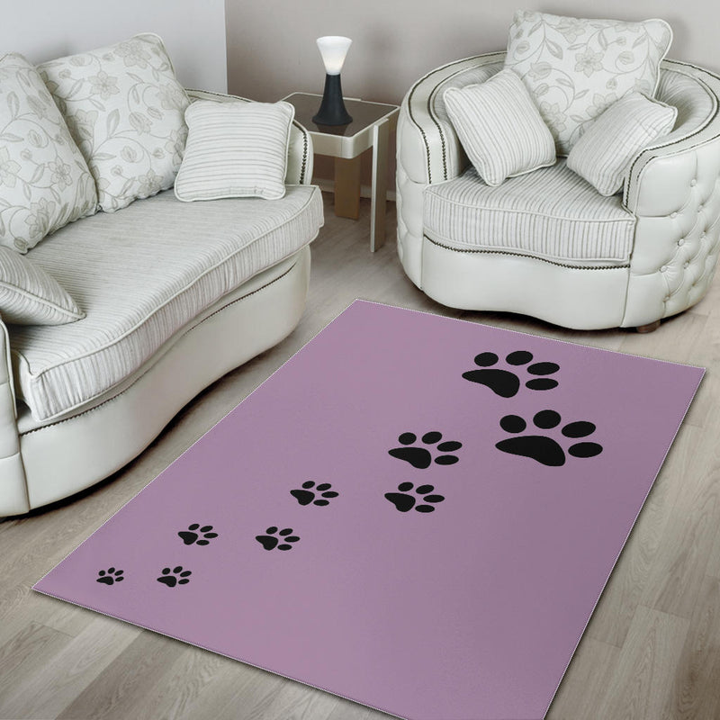 Paw Prints Area Rug - Carbone&