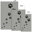 Paw Prints Grey Area Rug - Carbone's Marketplace