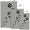 Paw Prints Grey Area Rug - Carbone's Marketplace