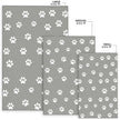 Paw Prints Grey Area Rug - Carbone's Marketplace