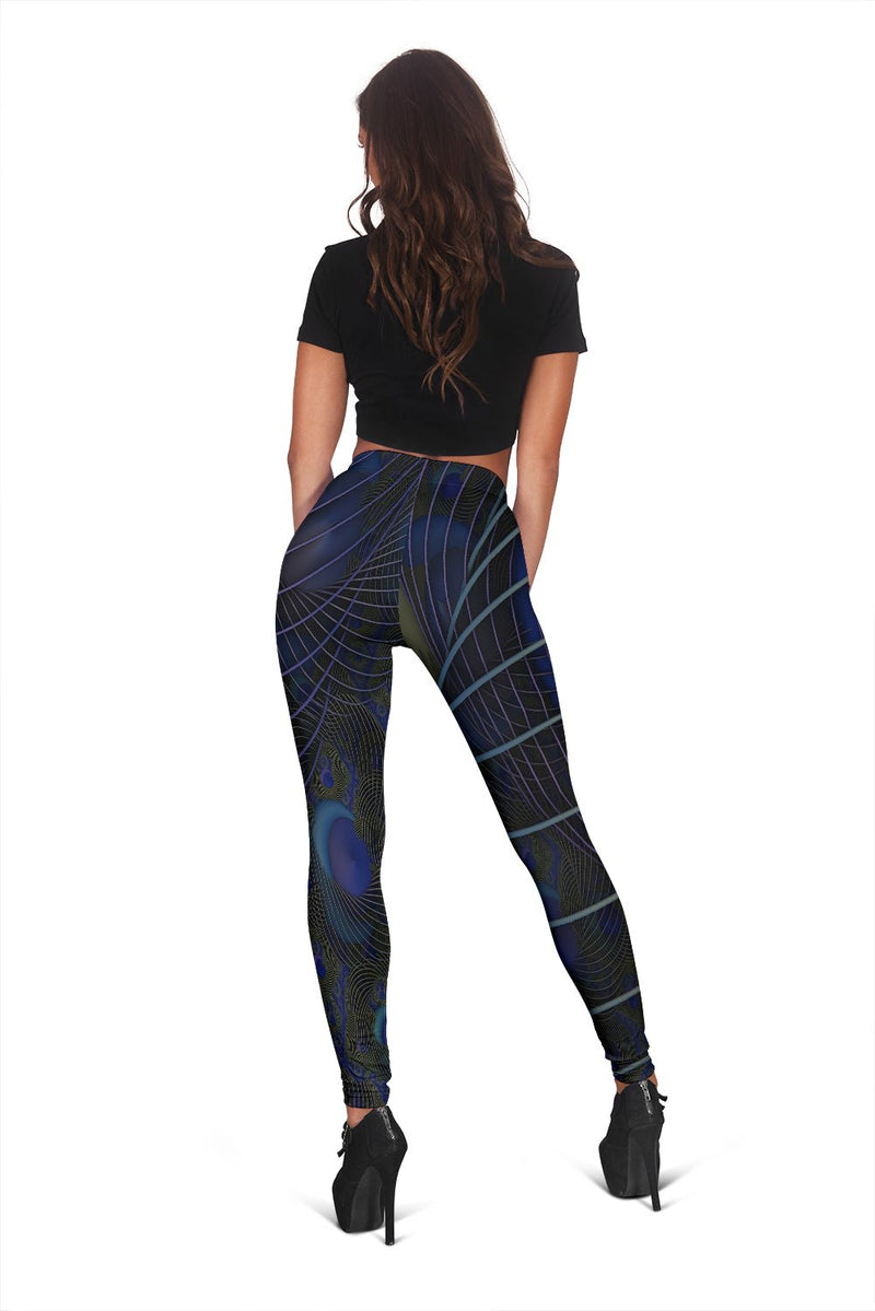 Peacock Leggings - Carbone&