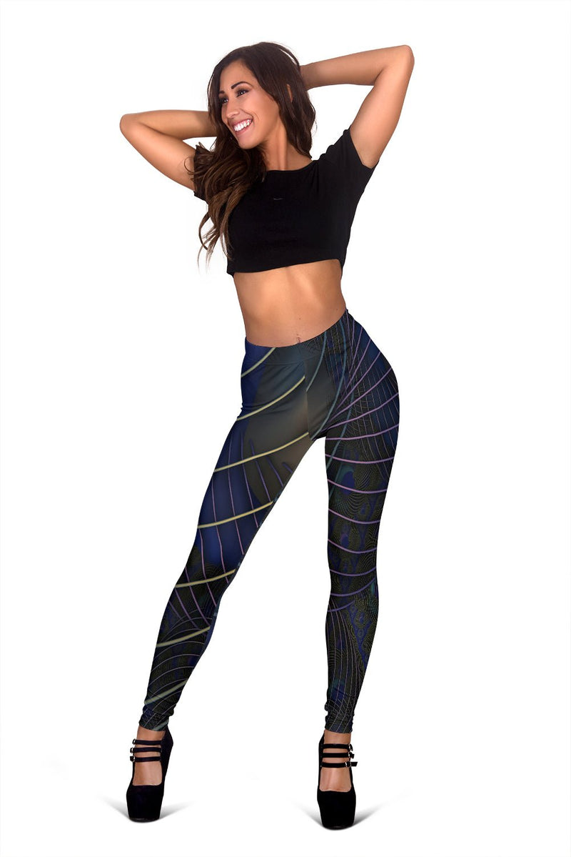 Peacock Leggings - Carbone&