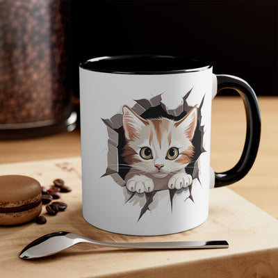 Peeking Cat Mug 2, 11oz - Carbone's Marketplace
