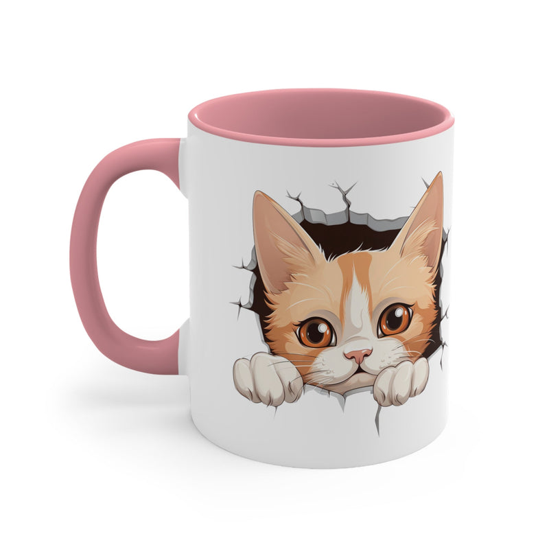 Peeking Cat Mug 3, 11oz - Carbone&