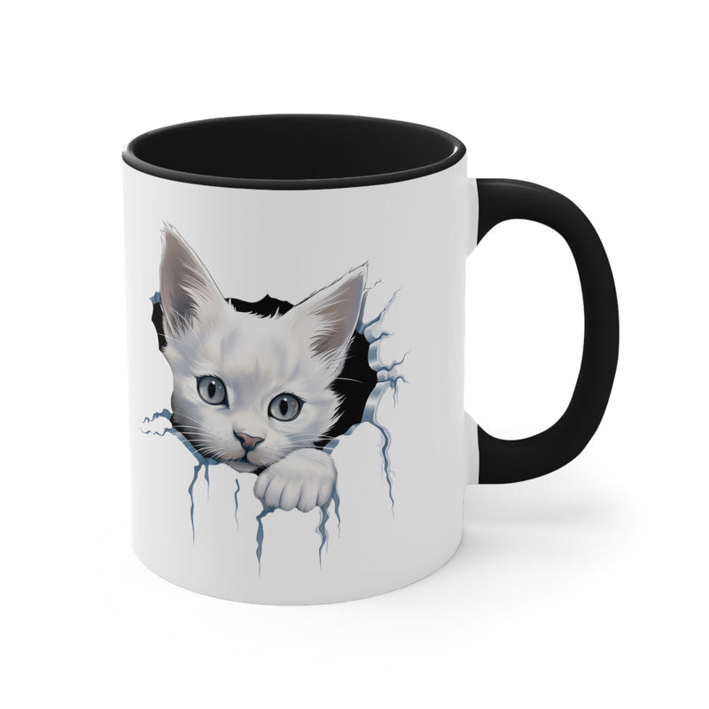 Peeking Cat Mug 4, 11oz - Carbone&