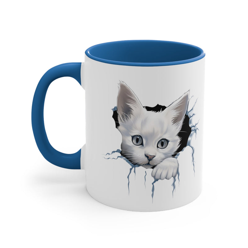 Peeking Cat Mug 4, 11oz - Carbone&