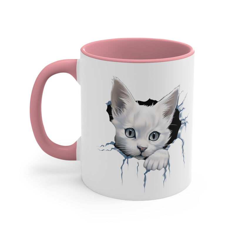 Peeking Cat Mug 4, 11oz - Carbone&