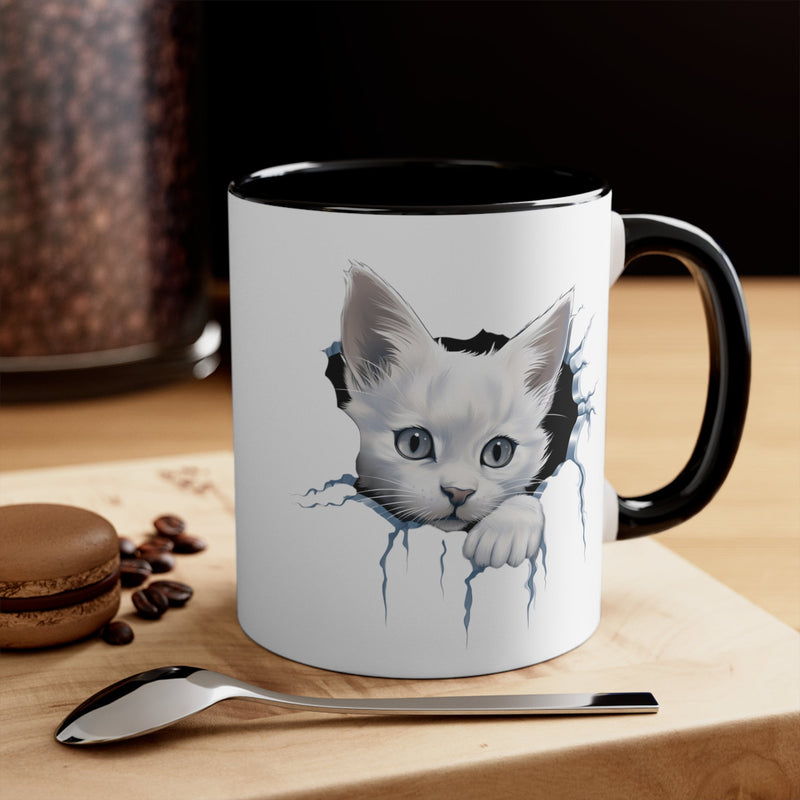 Peeking Cat Mug 4, 11oz - Carbone&