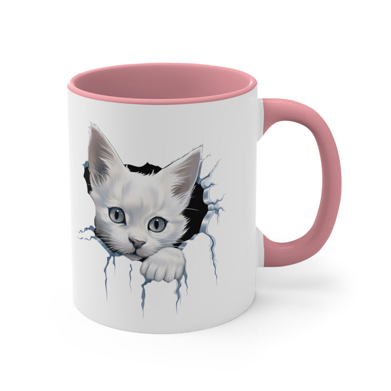 Peeking Cat Mug 4, 11oz - Carbone&