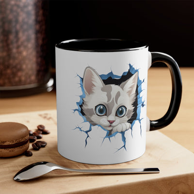 Peeking Cat Mug 5, 11oz - Carbone's Marketplace