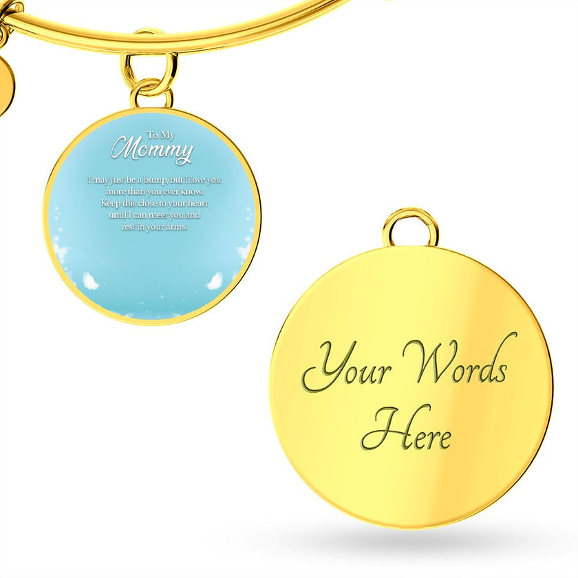 Personalized Bangle Bracelet Mom To Be - Carbone's Marketplace