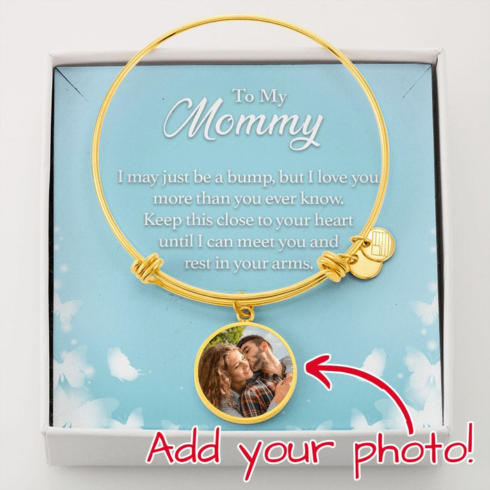 Personalized Bangle Bracelet Mom To Be - Carbone's Marketplace