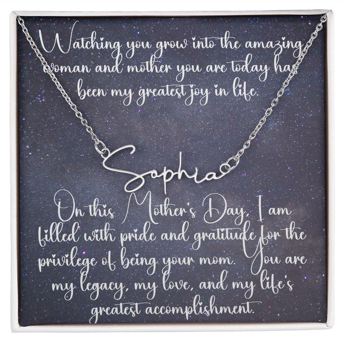 Personalized Signature Name Necklace - Carbone's Marketplace