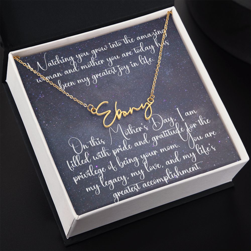 Personalized Signature Name Necklace - Carbone's Marketplace