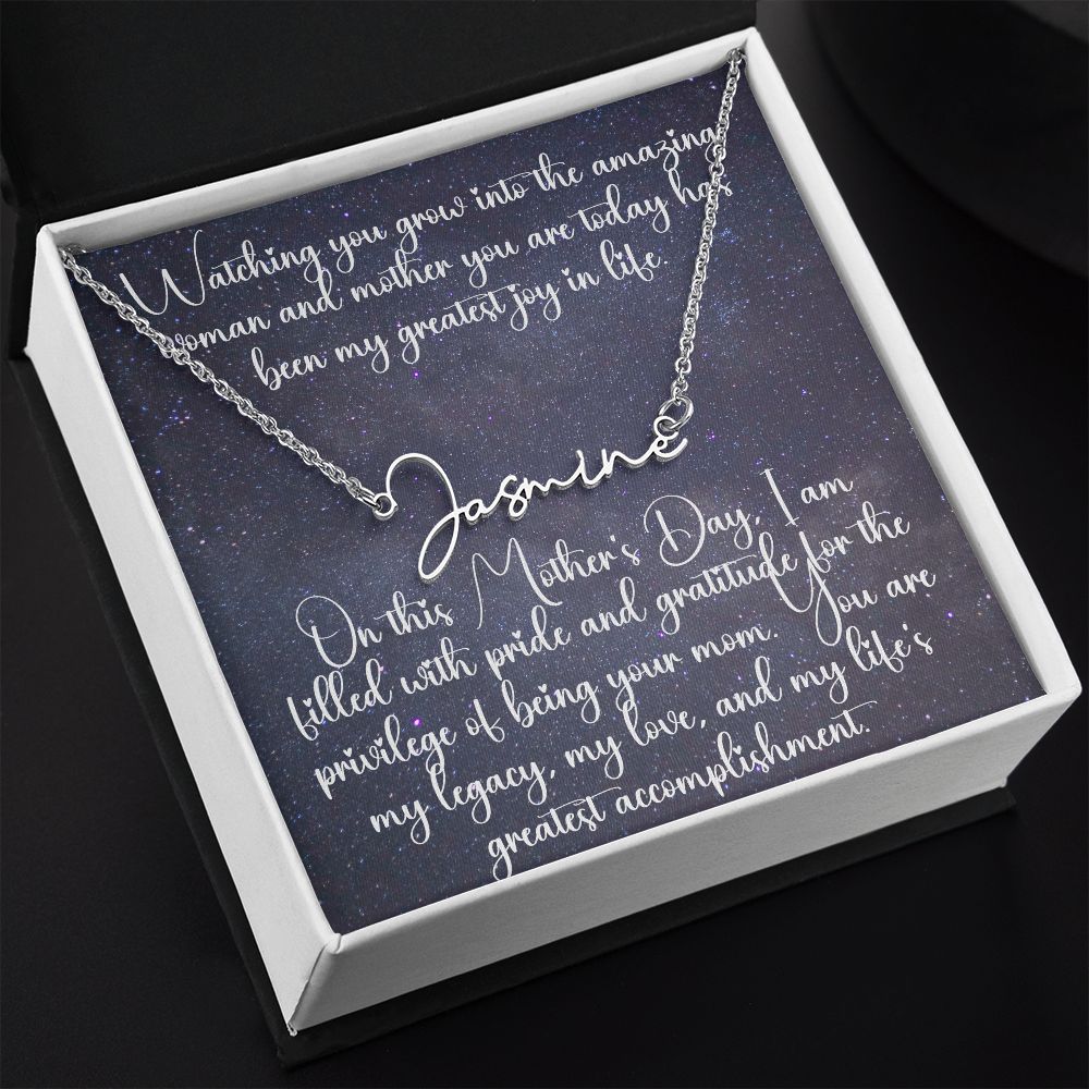 Personalized Signature Name Necklace - Carbone's Marketplace