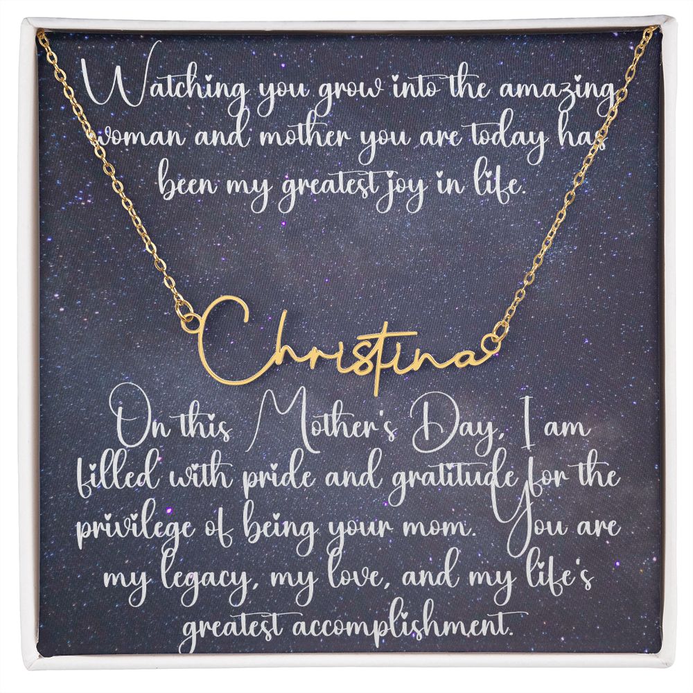 Personalized Signature Name Necklace - Carbone's Marketplace