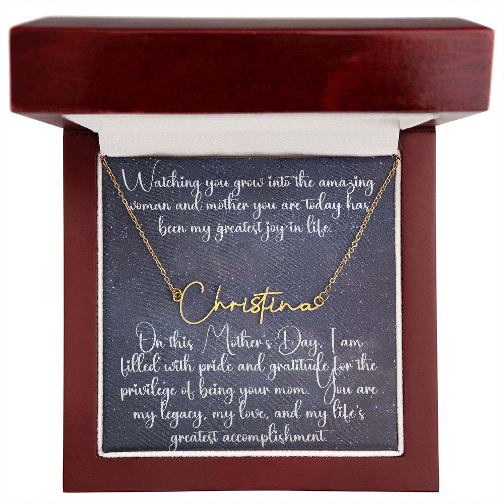 Personalized Signature Name Necklace - Carbone's Marketplace