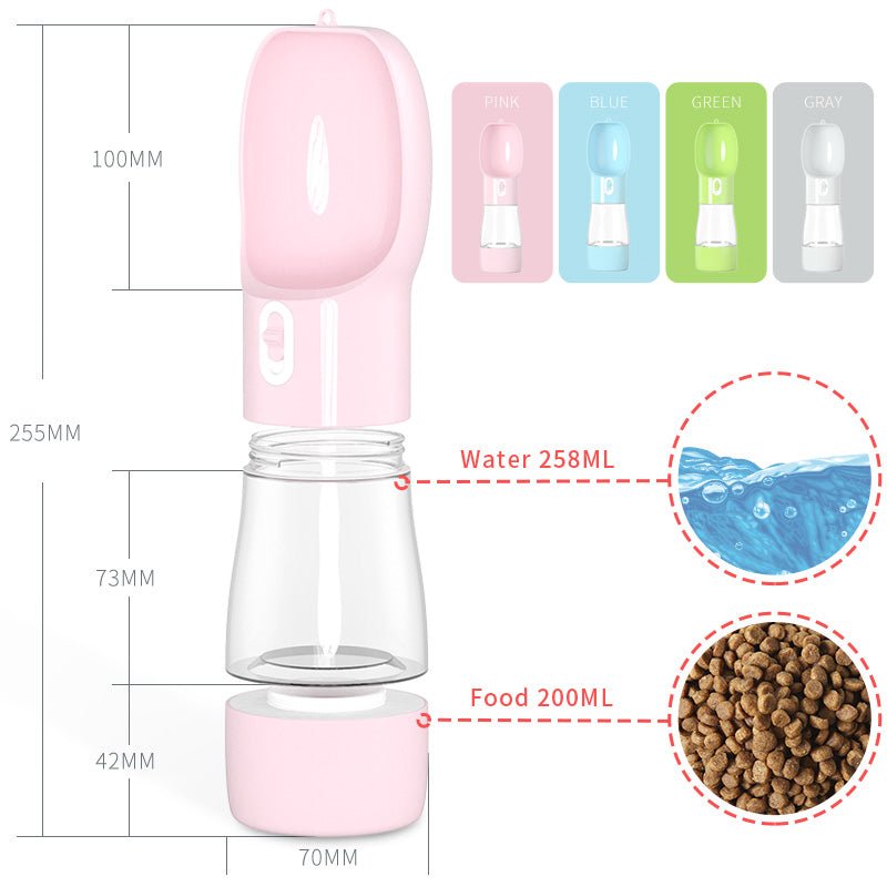 Pet Dog Water Bottle Feeder - Carbone&