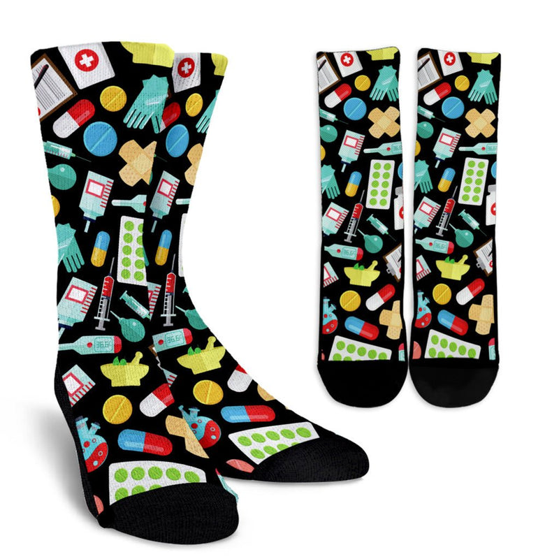 Pharmacy Technician Crew Socks - Carbone&