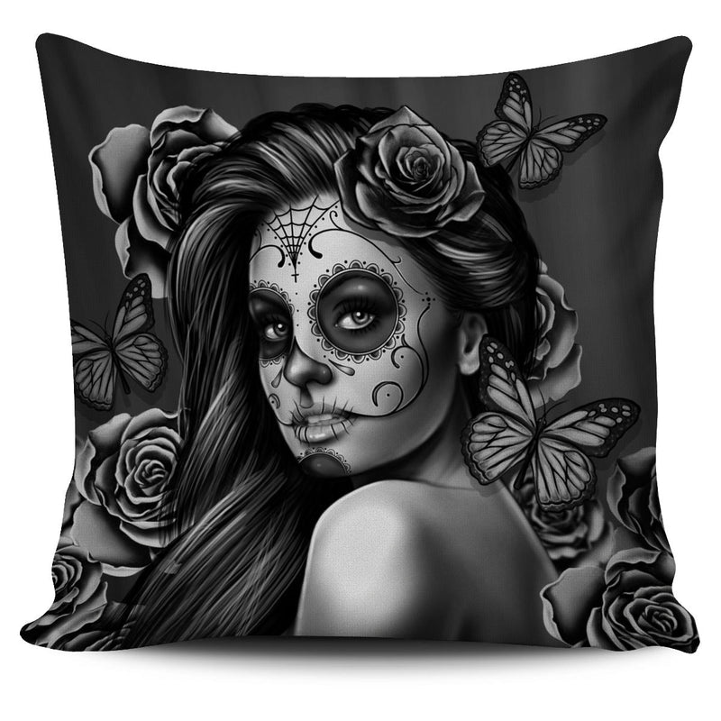 Pillow Cover Calavera (Gray) - Carbone&