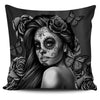 Pillow Cover Calavera (Gray) - Carbone's Marketplace