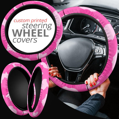 Pink Camouflage Steering Wheel Cover - Carbone's Marketplace