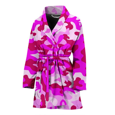 Pink Camouflage Women's Bathrobe - Carbone's Marketplace