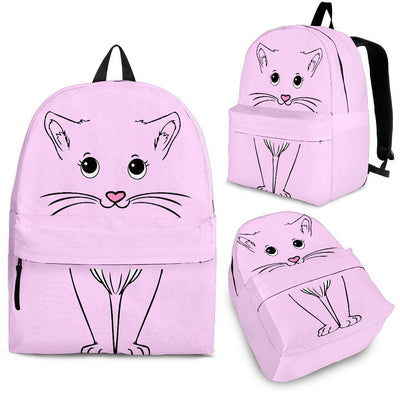 Pink Cute Cat Backpack - Carbone's Marketplace