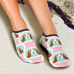 Pink & Green Bassett Hound Aqua Shoes - Carbone's Marketplace