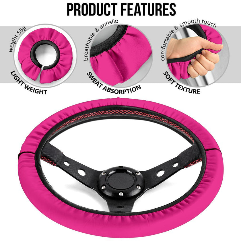 Pink Steering Wheel Cover - Carbone's Marketplace