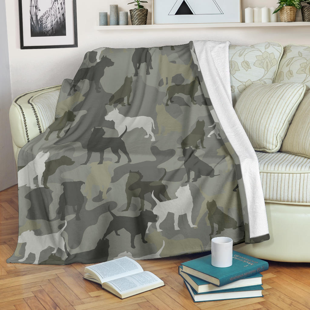 Pitbull Camo Blanket - Carbone's Marketplace