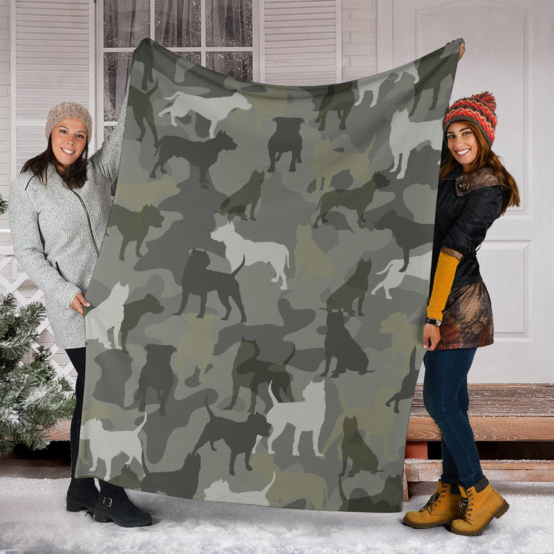 Pitbull Camo Blanket - Carbone&