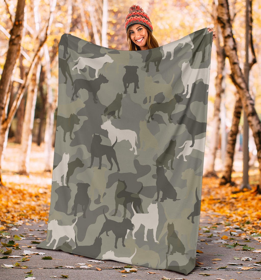 Pitbull Camo Blanket - Carbone's Marketplace