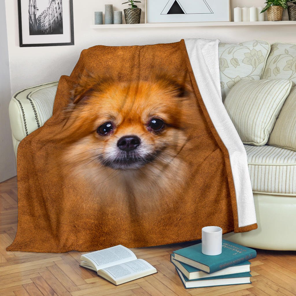 Pomeranian Face Hair Blanket - Carbone's Marketplace