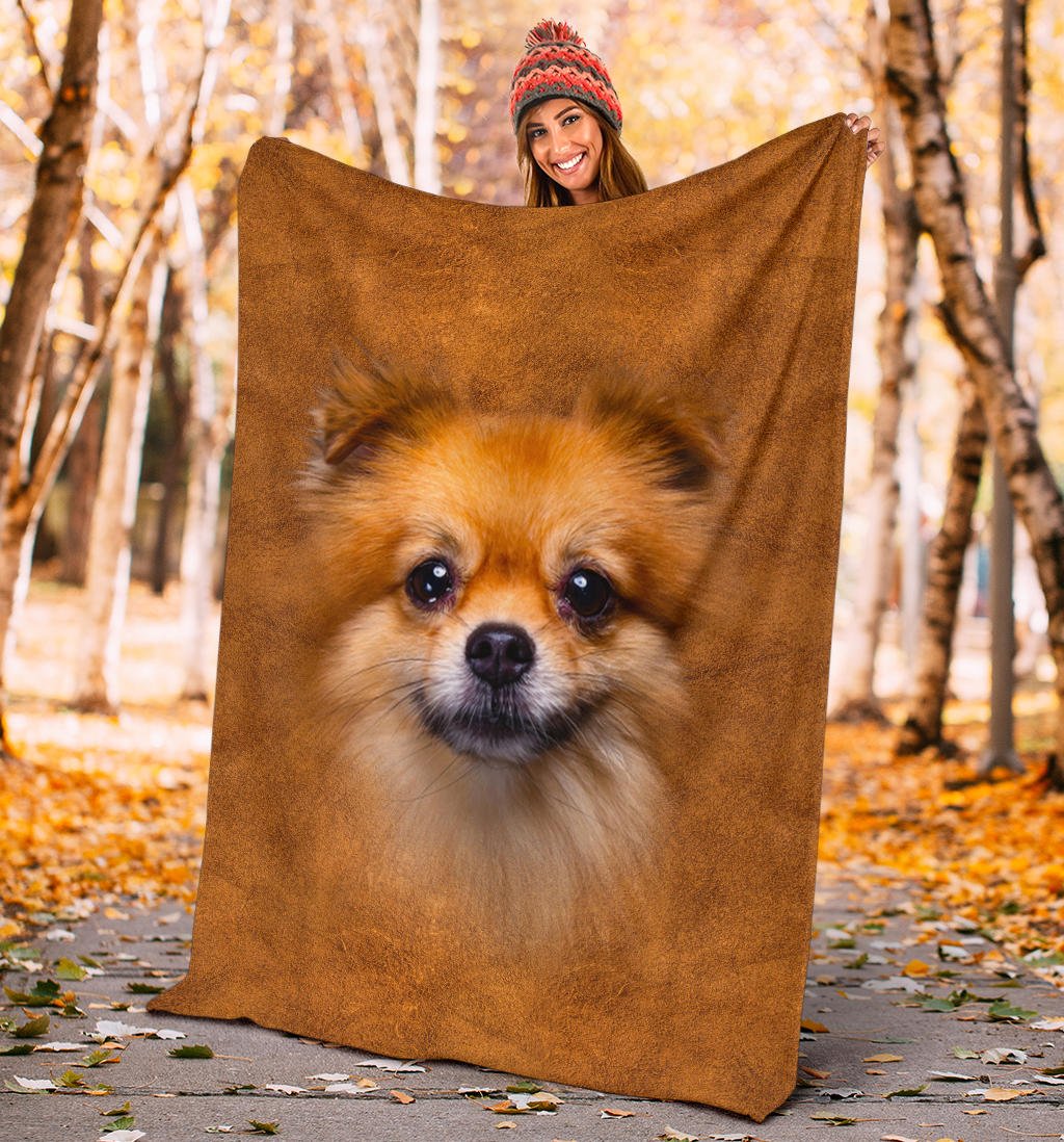 Pomeranian Face Hair Blanket - Carbone's Marketplace