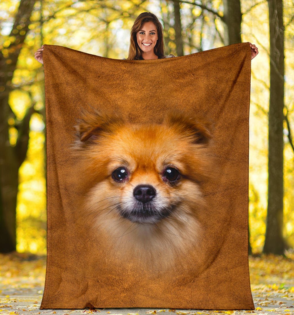 Pomeranian Face Hair Blanket - Carbone's Marketplace