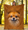 Pomeranian Face Hair Blanket - Carbone's Marketplace