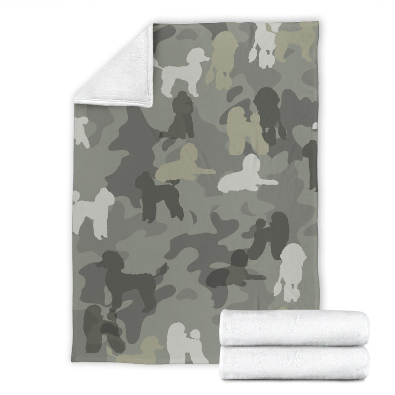 Poodle Camo Blanket - Carbone&