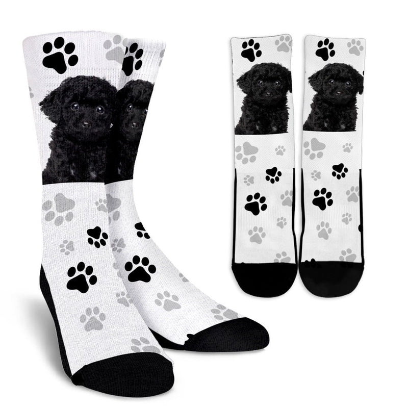 Poodle Crew Socks - Carbone&