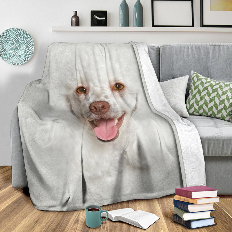 Poodle Face Hair Blanket - Carbone&