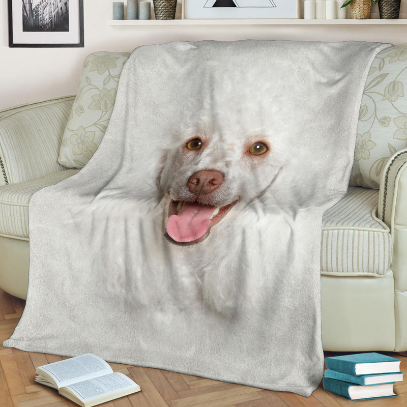 Poodle Face Hair Blanket - Carbone&