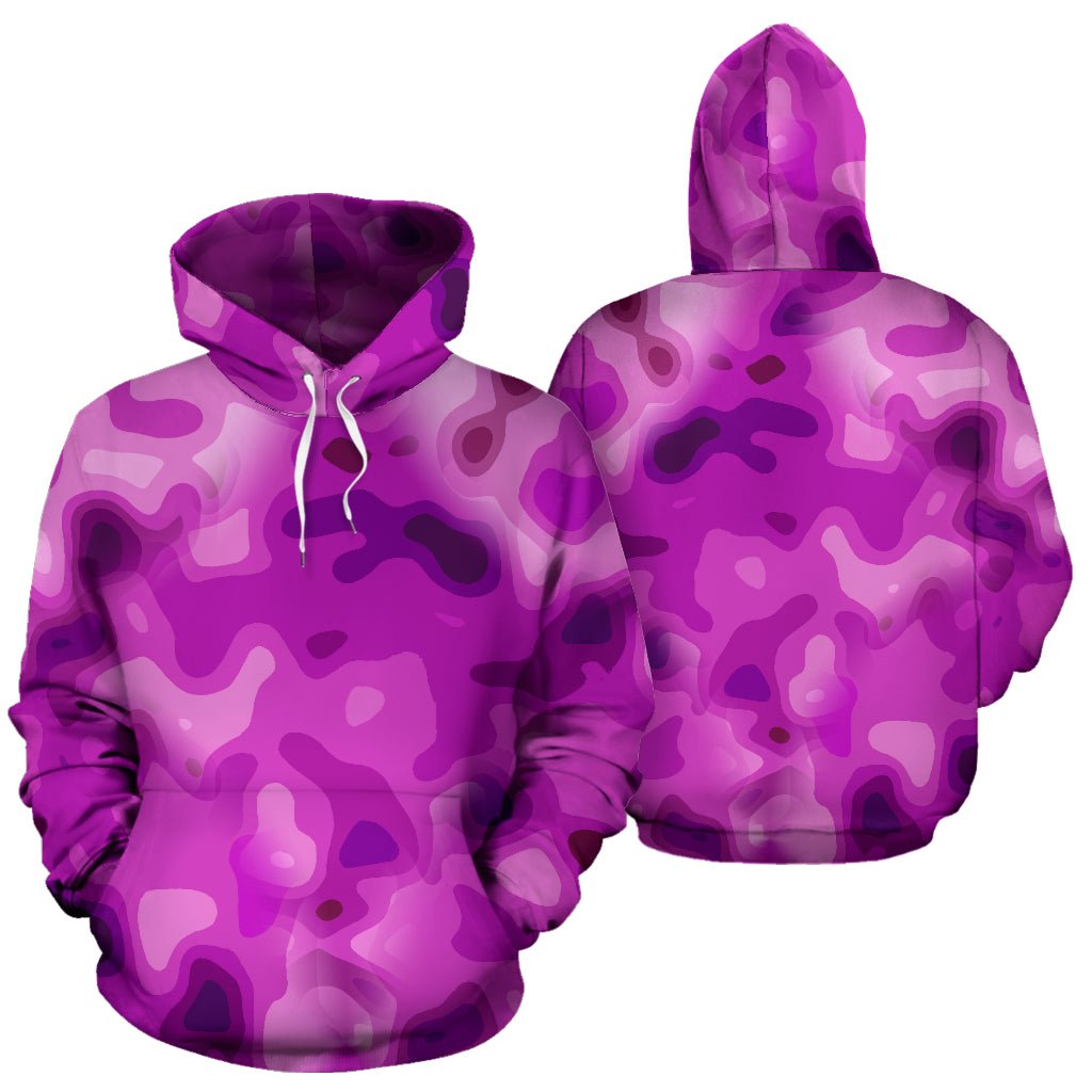Pretty In Pink Camo All Over Print Hoodie for Camouflage Lovers - Carbone's Marketplace