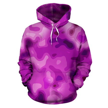 Pretty In Pink Camo All Over Print Hoodie for Camouflage Lovers - Carbone's Marketplace