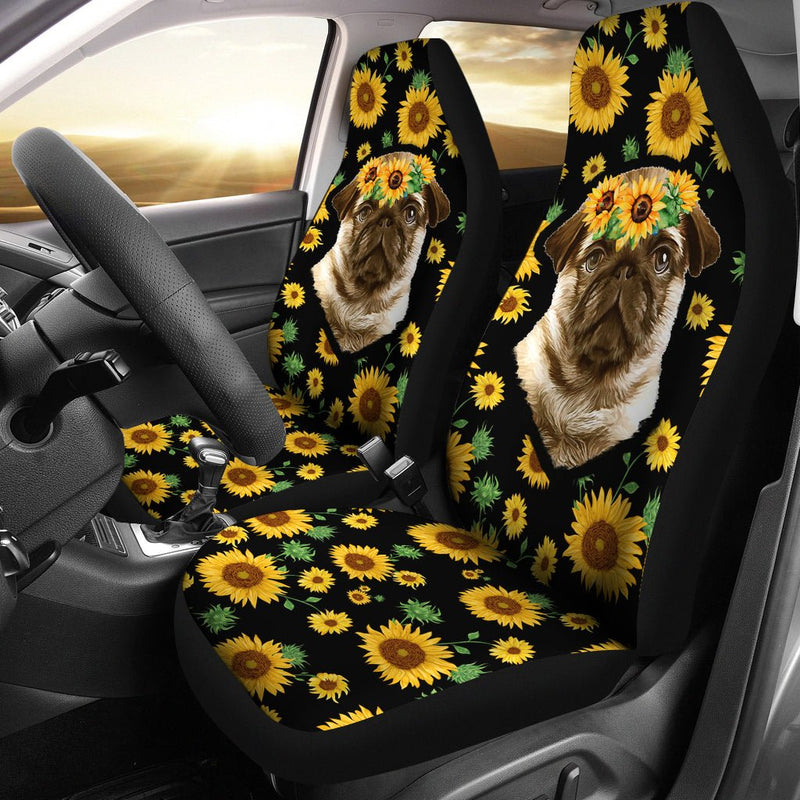 Pug Car Seat Covers - Carbone&